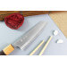Couteau ko-bunka japonais artisanal Yoshimi Kato AS Nashiji 13,5cm