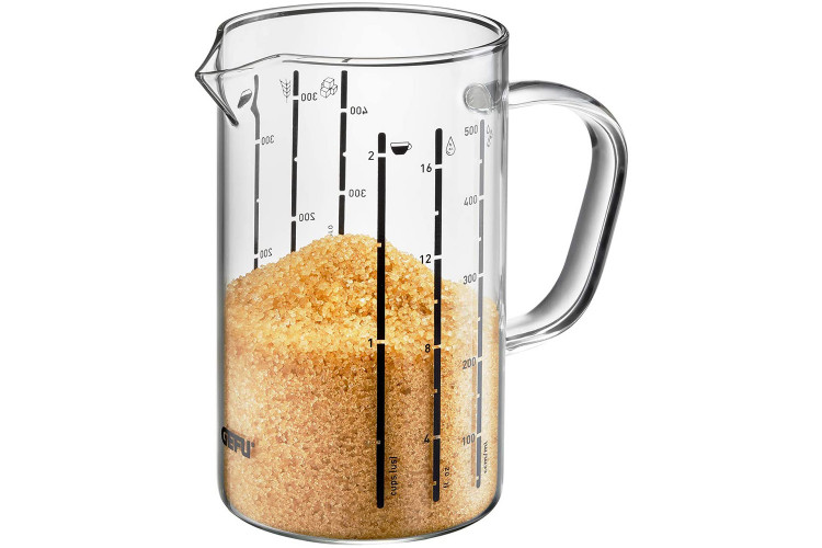 Verre doseur Gefu Meti en verre borosilicate