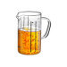 Verre doseur Gefu Meti en verre borosilicate