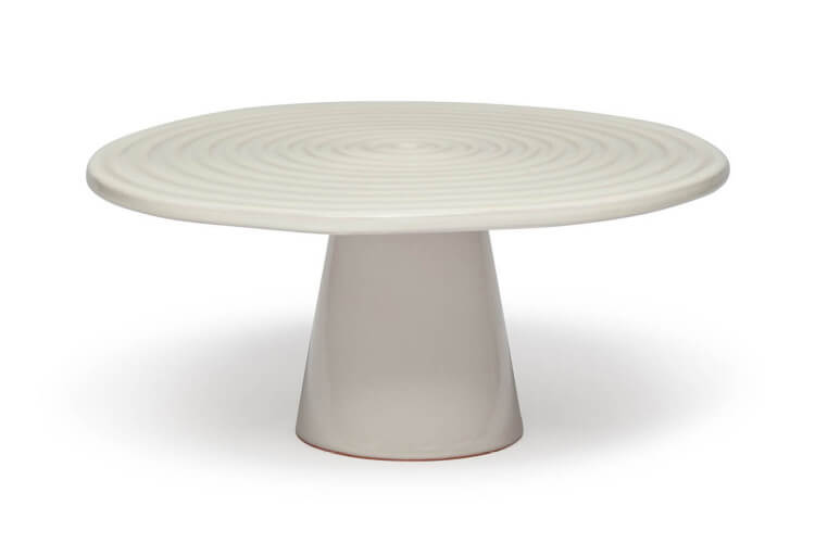 Plateau de présentation ø20cm Dutch Deluxes en céramique blanche