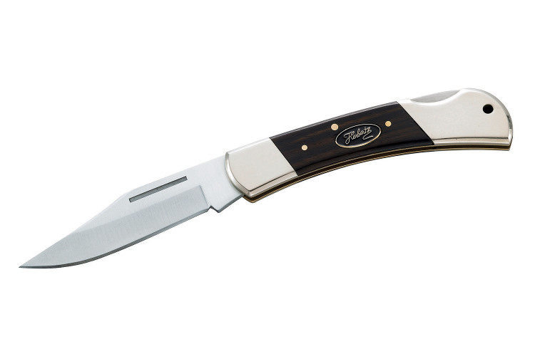 Couteau pliant Herbertz 20781 manche bois d'&eacute;b&egrave;ne et double mitre