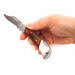 Couteau pliant Herbertz 223310 manche pakkawood marron foncé double mitre 9,5cm