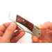 Couteau pliant Herbertz 223310 manche pakkawood marron foncé double mitre 9,5cm