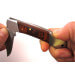 Couteau pliant Herbertz 223310 manche pakkawood marron foncé double mitre 9,5cm