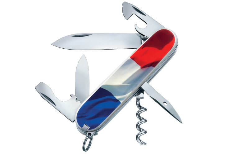 Couteau suisse Victorinox Spartan drapeau français 91mm 12 fonctions