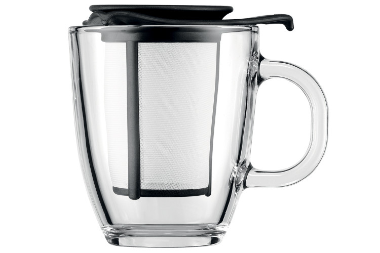 Mug &agrave; th&eacute; Bodum Yo-Yo Set 35cl en verre avec filtre