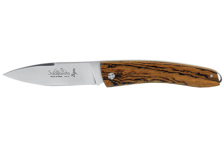 Couteau pliant artisanal Salamandra Bijou manche bocote 10cm