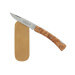 Couteau pliant artisanal Salamandra manche érable stabilisé naturel 10cm + étui