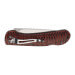 Couteau pliant Herbertz 569811 manche pakkawood strié 11,5cm + clip de poche