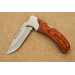 Couteau pliant Herbertz 591312 manche pakkawood orange 11,5cm