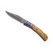 Couteau pliant Herbertz 595511 revêtement titane manche zebrawood à motif 11cm