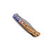Couteau pliant Herbertz 595511 revêtement titane manche zebrawood à motif 11cm