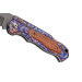Couteau pliant Herbertz 595413 revêtement titane manche acier à motifs / cocobolo 12,4cm