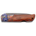 Couteau pliant Herbertz 595313 manche bois de cocobolo avec mitre à motif 12,5cm
