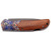 Couteau pliant Herbertz 595213 manche bois de cocobolo 12,5cm avec mitre en acier gravé
