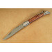 Couteau pliant Laguiole Herbertz 231712 lame damassée manche bois de cognassier 12cm + tire-bouchon