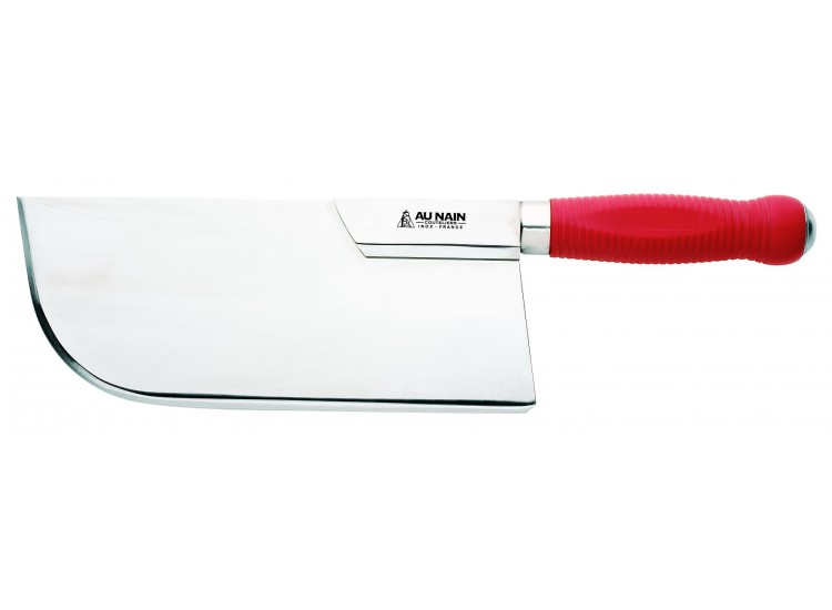 Feuille de boucher Au Nain lame 26cm 940Gr manche ABS rouge