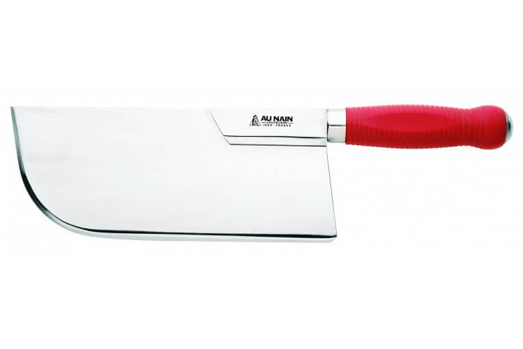 Feuille de boucher Au Nain lame 26cm 940Gr manche ABS rouge