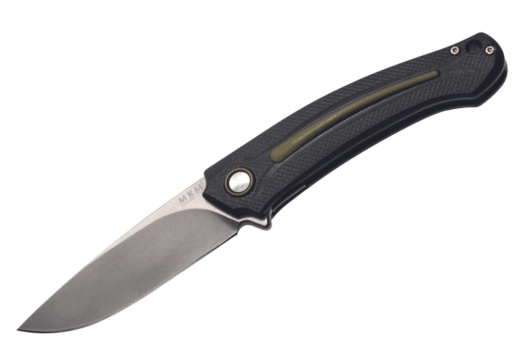 Couteau pliant MKM Arvenis By FOX Knives MK.FX01MGGR manche en G10 noir/Alu vert 12cm + &eacute;tui