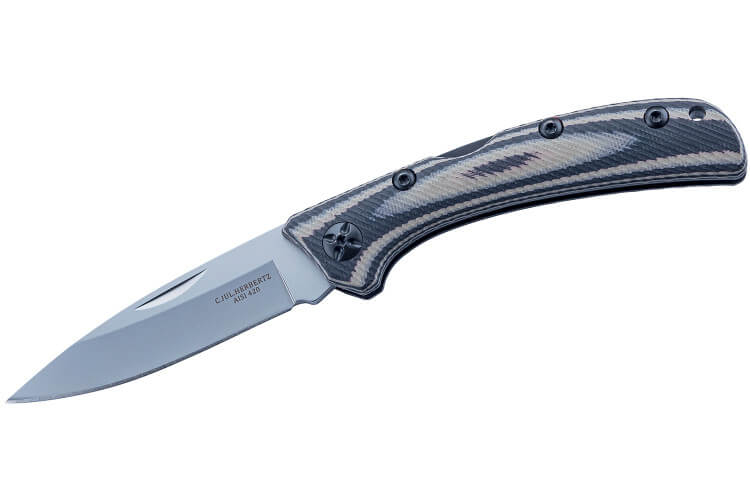 Couteau pliant Herbertz 598811 manche robuste en plaquettes de G10 10,5cm