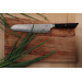 Couteau de chef kiritsuke Kotai lame martelée 20cm manche ébène avec fourreau
