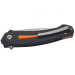 Couteau pliant MKM Arvenis MK.FX01MGOR By FOX knives manche en G10 noir/Alu orange 12cm+ étui