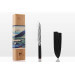 Couteau santoku Kotai lame martelée 18cm manche pakkawood avec fourreau