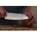 Couteau santoku Kotai lame martelée 18cm manche pakkawood avec fourreau