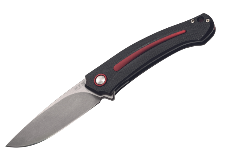 Couteau pliant MKM Arvenis By FOX Knives MK.FX01MGRE manche en G10 noir/Alu rouge 12cm+ &eacute;tui