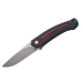 Couteau pliant MKM Arvenis By FOX Knives MK.FX01MGRE manche en G10 noir/Alu rouge 12cm+ étui