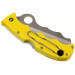 Couteau pliant Spyderco Assist C79PSYL semi-denté manche en nylon/fibre de verre jaune 12,4cm