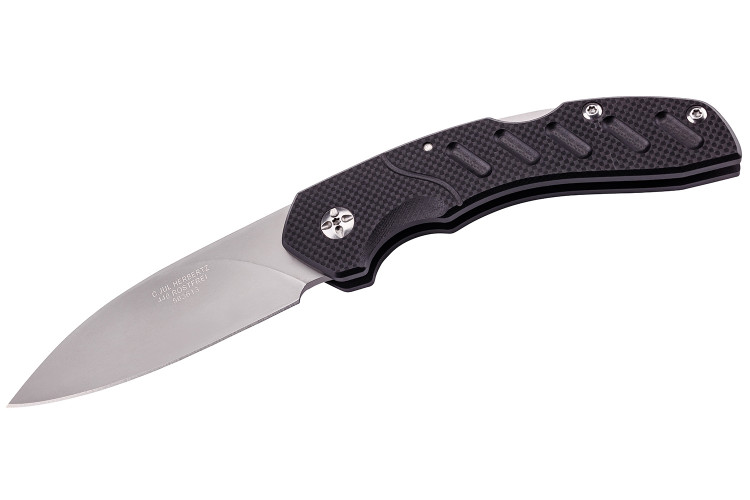 Couteau pliant Herbertz 563613 manche ergonomique et antid&eacute;rapant en G10 12,8cm