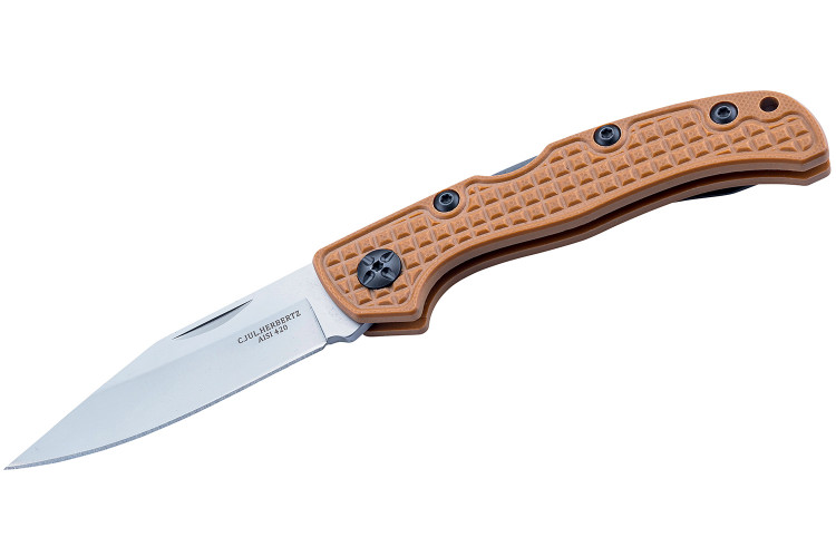 Couteau pliant Herbertz 598911 manche G10 marron antid&eacute;rapant 10,7cm