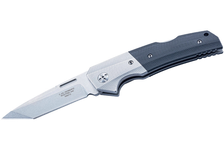  Couteau pliant Herbertz 598212 lame tanto manche antid&eacute;rapant G10 11,7cm