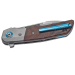 Couteau pliant MKM Clap By LionSteel MK.LS01ST manche en bois de Santal + mitre titanium 11cm + étui