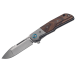 Couteau pliant MKM Clap By LionSteel MK.LS01ST manche en bois de Santal + mitre titanium 11cm + étui