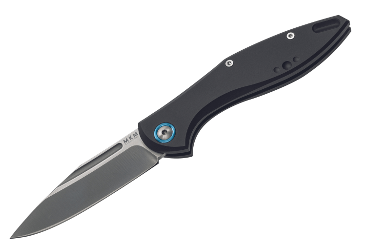 Couteau pliant MKM Fara By Mercury MK.MY01A manche en aluminium noir 10cm + étui
