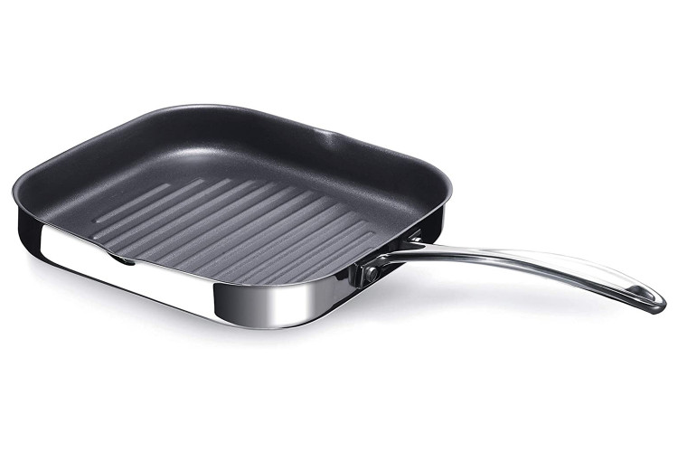 Po&ecirc;le grill carr&eacute;e Beka Chef anti-adh&eacute;rente 26,5x26,5cm