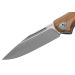 Couteau pliant MKM Fara By Mercury MK.MY01O manche en inox/olivier 10cm + étui