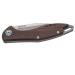 Couteau pliant MKM Fara By Mercury MK.MY01S manche en inox/bois de Santal 10cm + étui