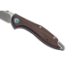 Couteau pliant MKM Fara By Mercury MK.MY01S manche en inox/bois de Santal 10cm + étui
