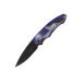 Couteau pliant Herbertz 587712 manche aluminium décoration 3D motif loup 11,5cm