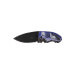 Couteau pliant Herbertz 587712 manche aluminium décoration 3D motif loup 11,5cm
