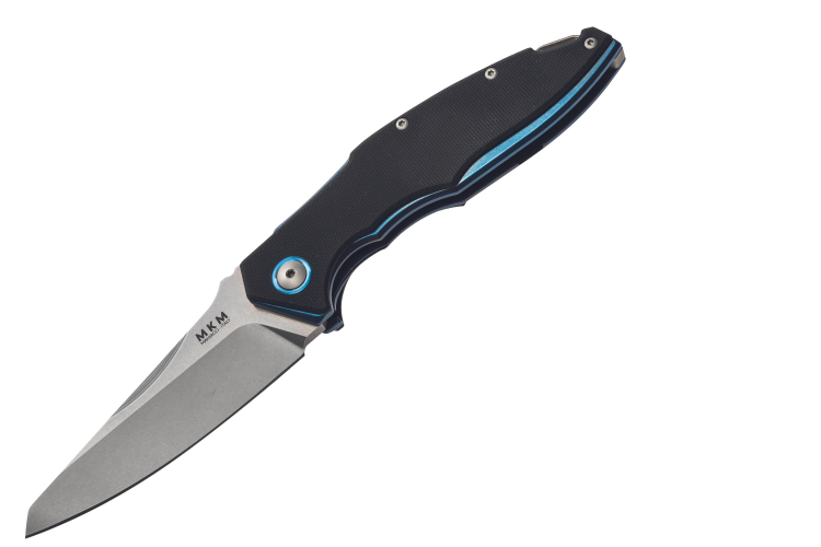 Couteau pliant MKM Raut By Viper MK.VP01GFBK manche en titanium/G10 noir 12cm front flipper + &eacute;tui