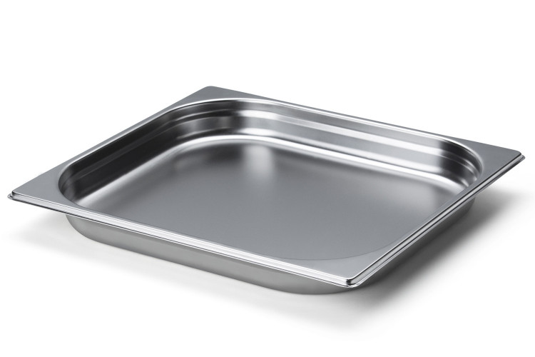 Bac gastronome en inox pour planche &agrave; d&eacute;couper Continenta - 35,5x32,5x4cm