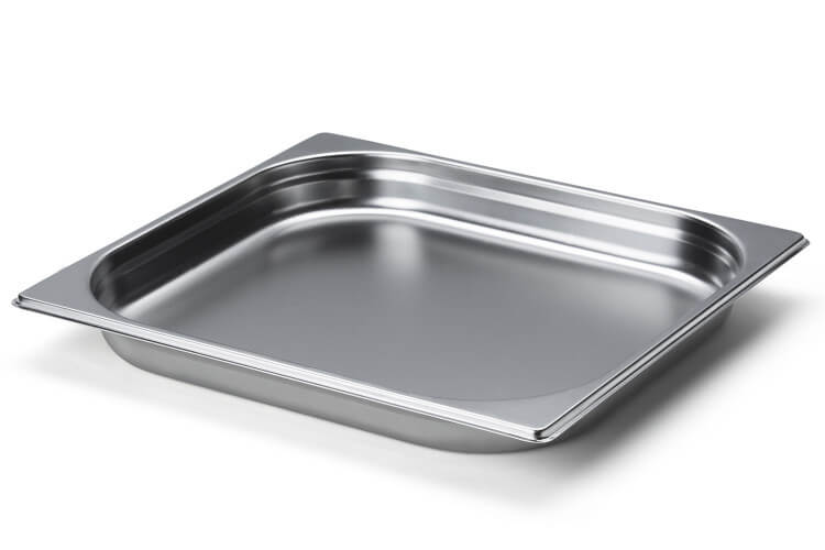 Bac gastronome en inox pour planche à découper Continenta - 35,5x32,5x4cm