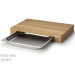 Bac gastronome en inox pour planche à découper Continenta - 35,5x32,5x4cm