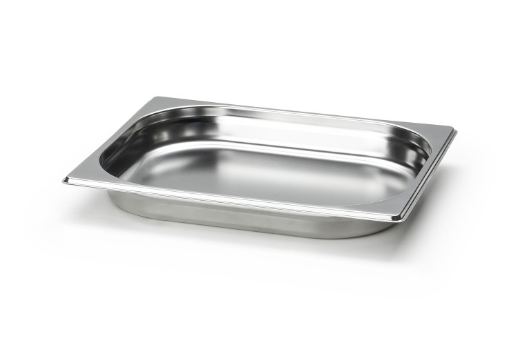 Bac gastronome en inox pour planche &agrave; d&eacute;couper Continenta - 32,5x26,5x4cm