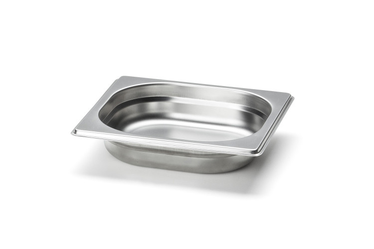 Petit bac gastronome en inox pour planche &agrave; d&eacute;couper Continenta - 17,5x16x4cm