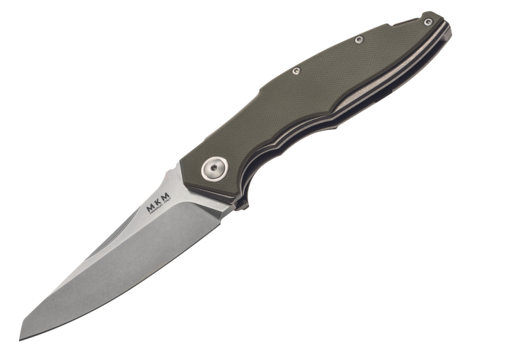 Couteau pliant MKM Raut By Viper MK.VP01GFGR manche en titanium/G10 vert 12cm front flipper + &eacute;tui